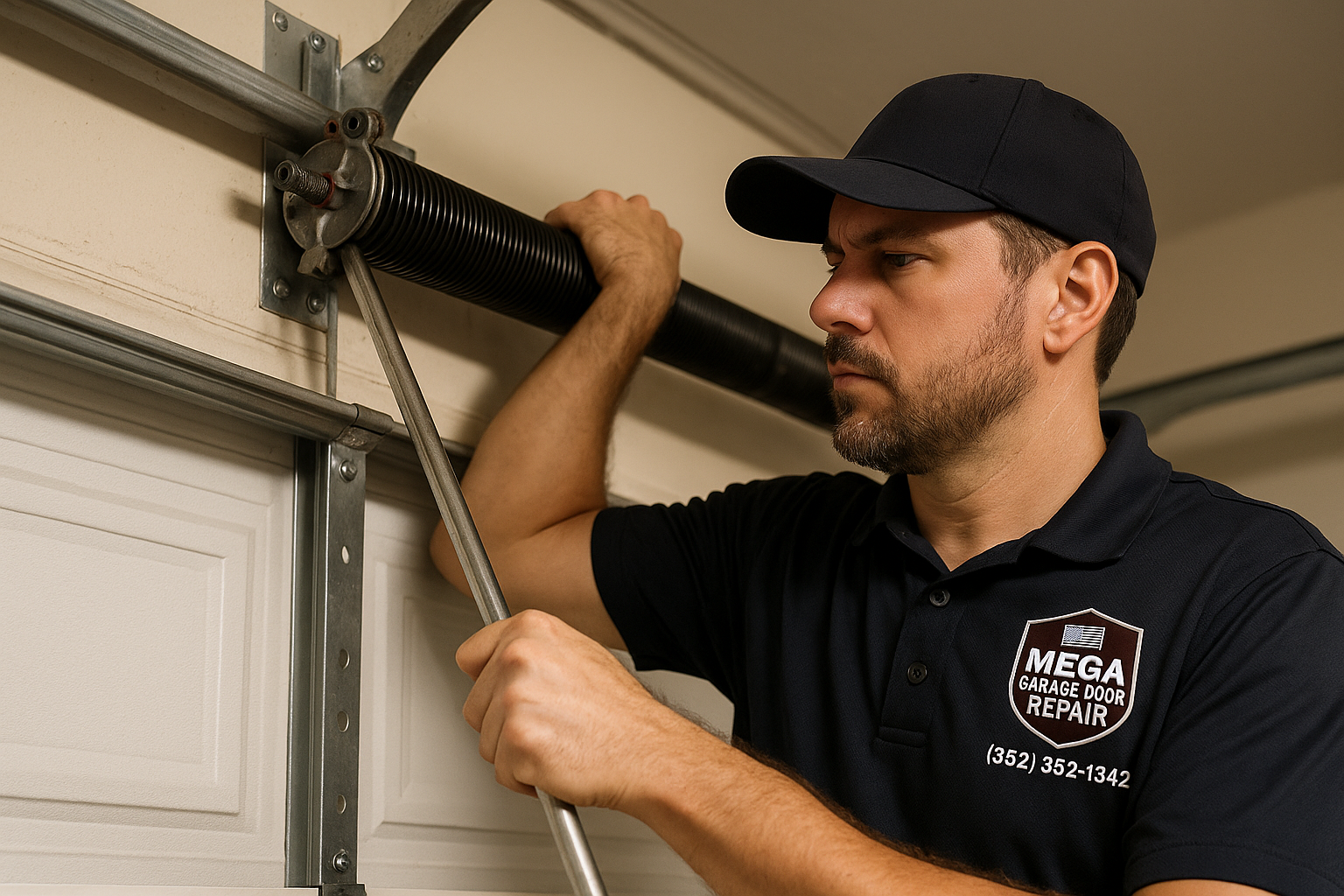 Garage Door Spring Repair in Johnston